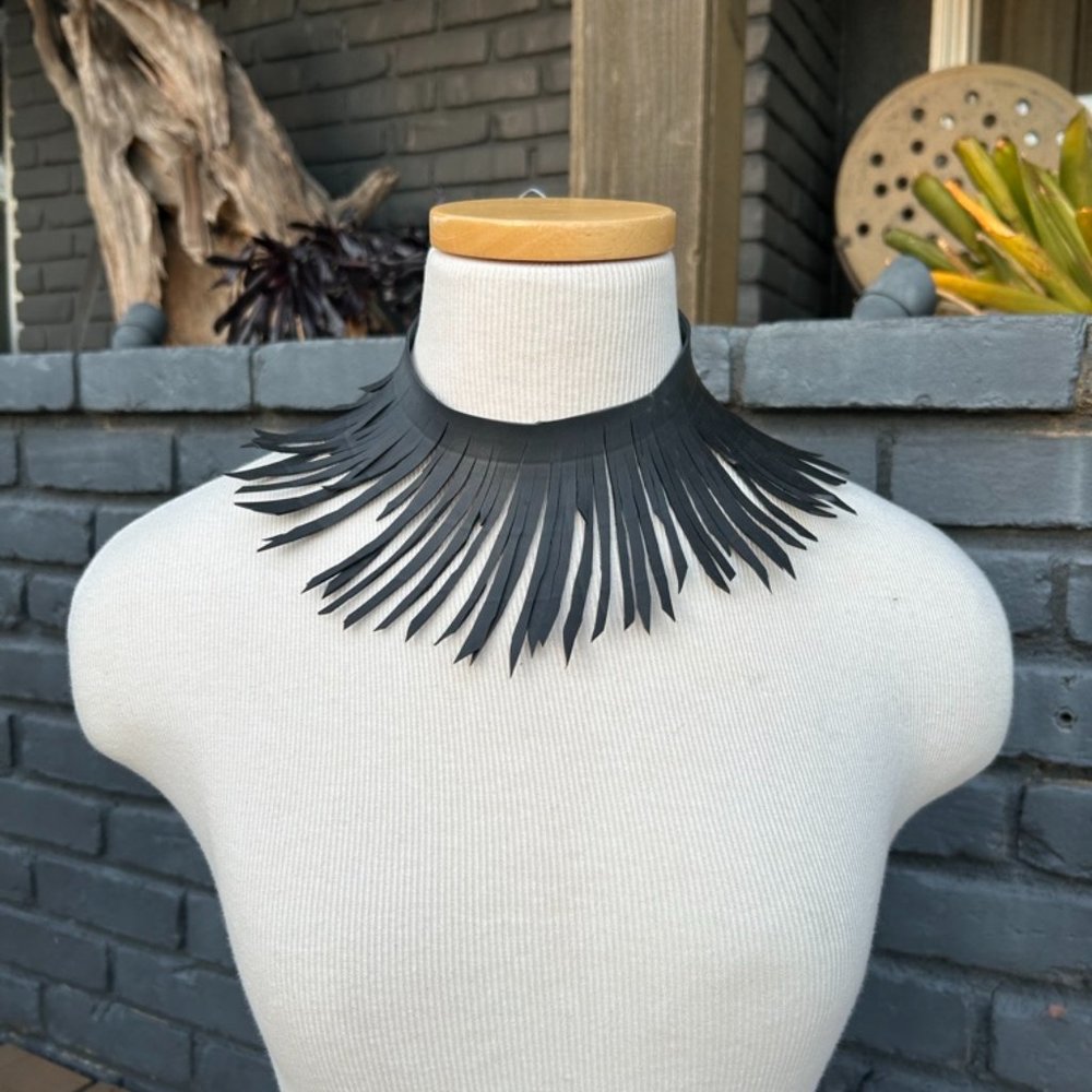 Vintage Rubber Tire Statement Choker